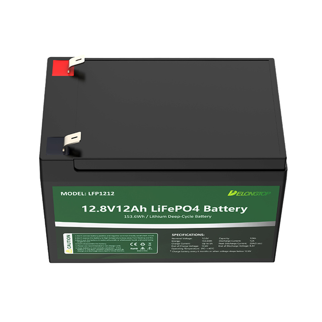 12v 12ah oplaadbare Lifepo4 lithium-ijzerfosfaatbatterij voor fishfinder