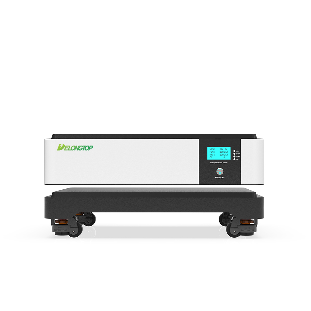 10Kwh (51.2V200Ah) Verplaatsbare stapel Energieopslagbatterij voor huishoudelijk gebruik