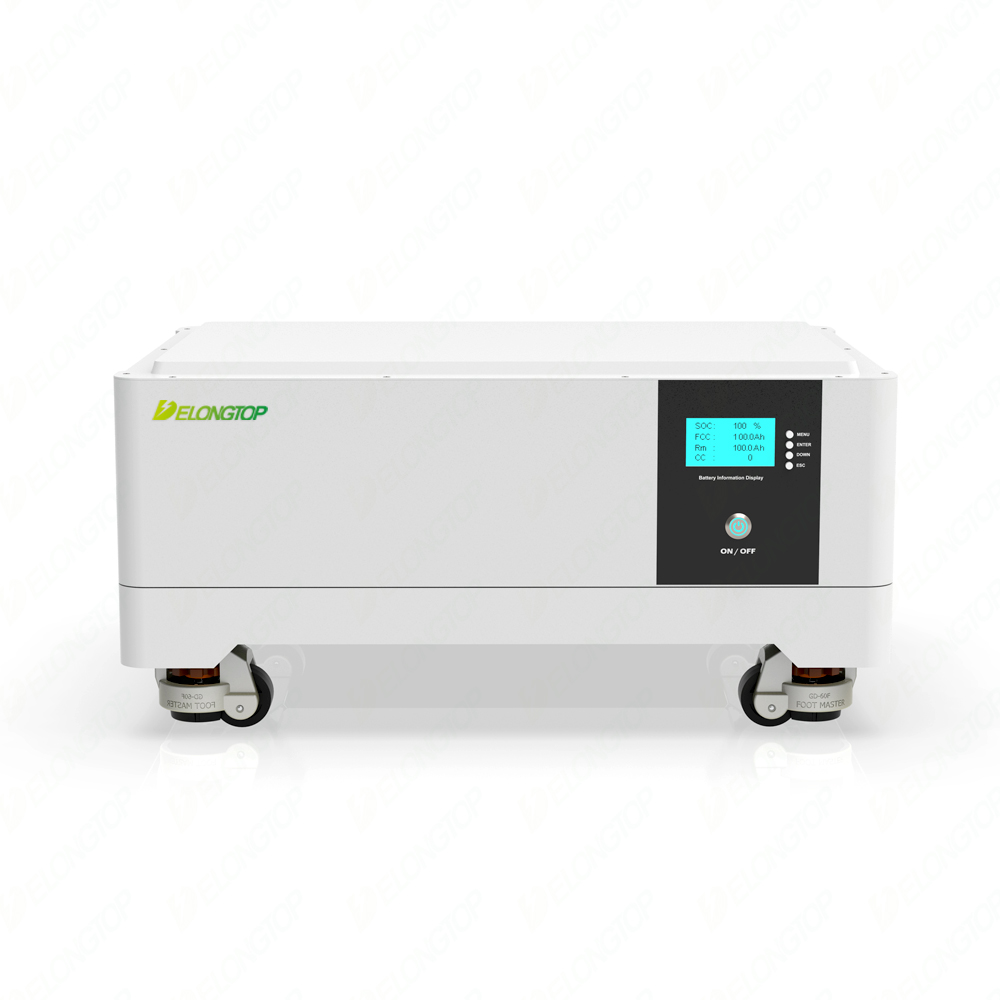5Kwh (51.2V100Ah) Verplaatsbare stapel Energieopslagbatterij voor huishoudelijk gebruik